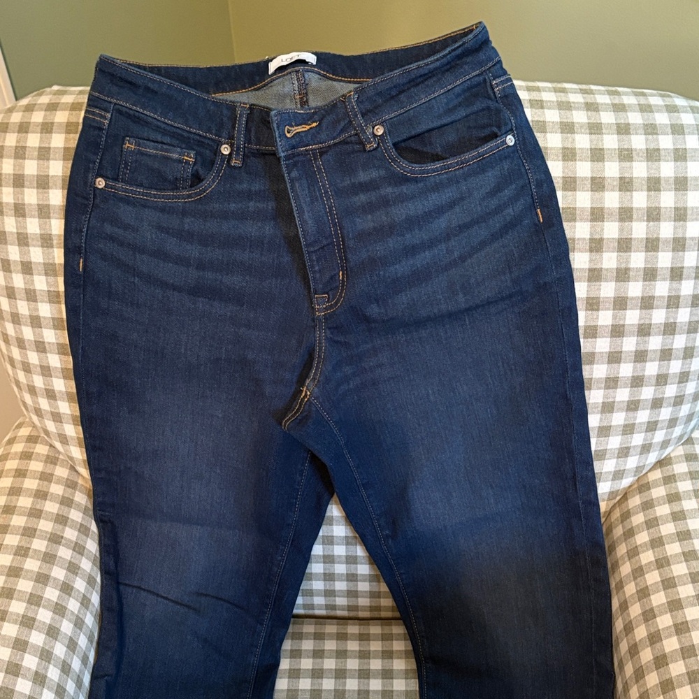LOFT Women's Boyfriend Jeans - Dark Blue
